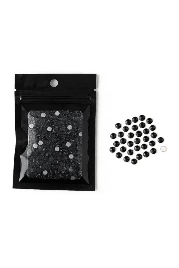 Strass noir pour justaucorps grs