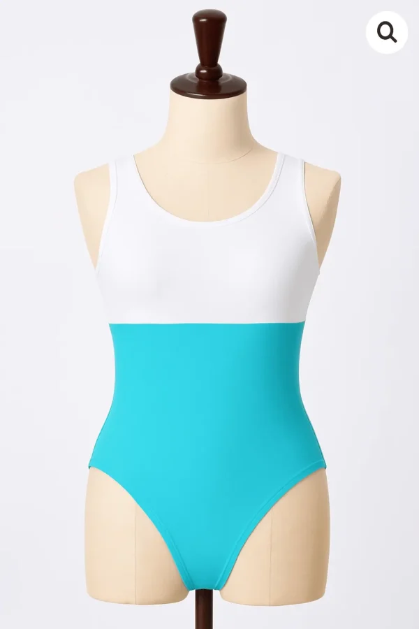 Justaucorps GRS pas chère bicolore turquoise