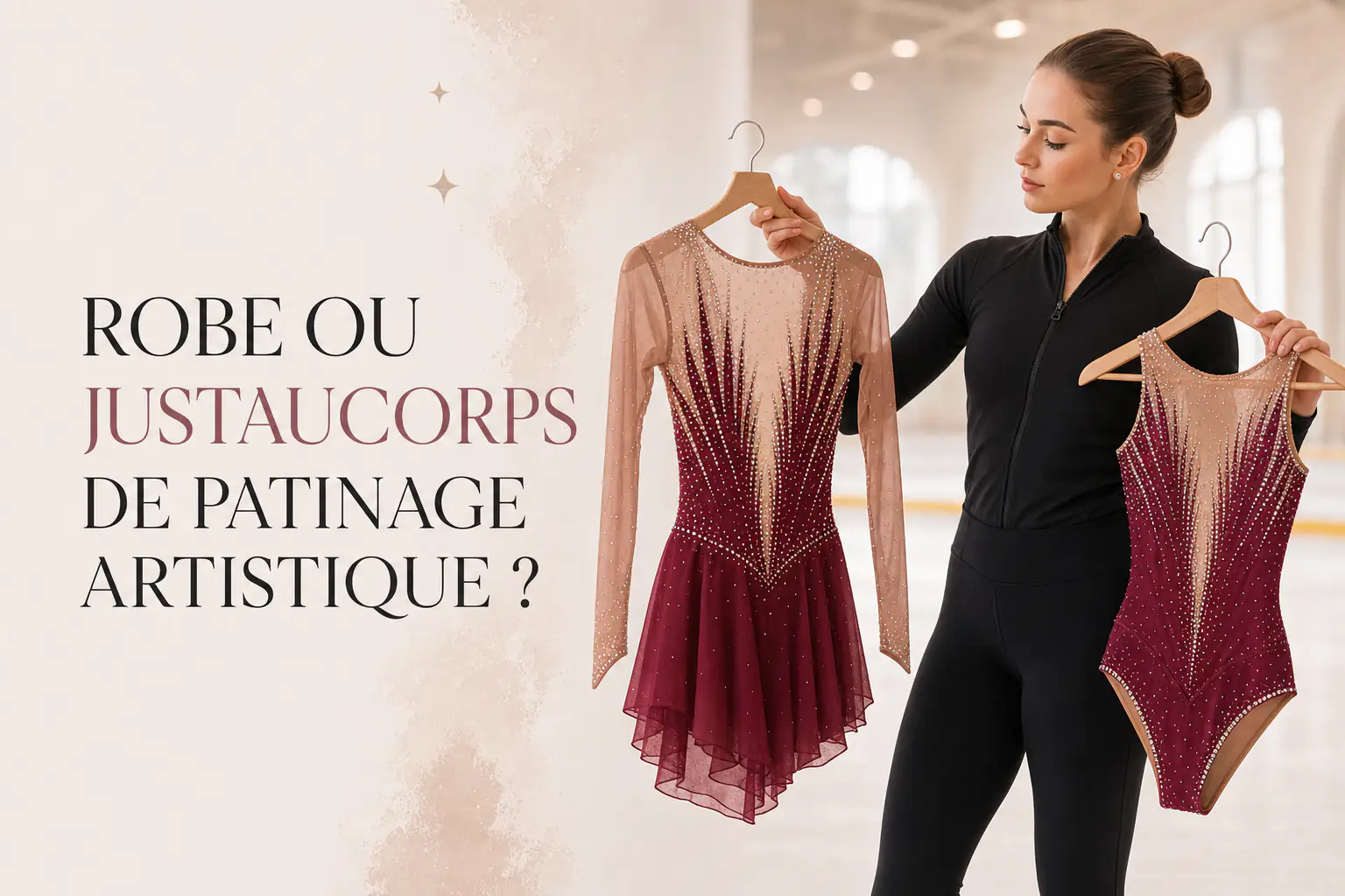 Robe ou justaucorps de patinage artistique ?